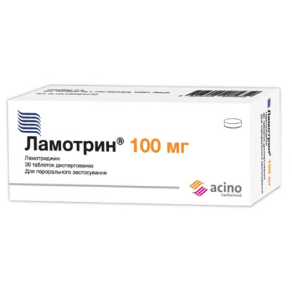 Світлина Ламотрин таблетки 100 мг №30